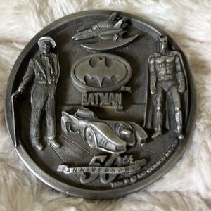 Vintage DC Comics Batman 50th Anniversary Pewter Medallion